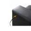 Causeuse en PVC avec lumières DEL, chargeur USB, coussins capitonnés