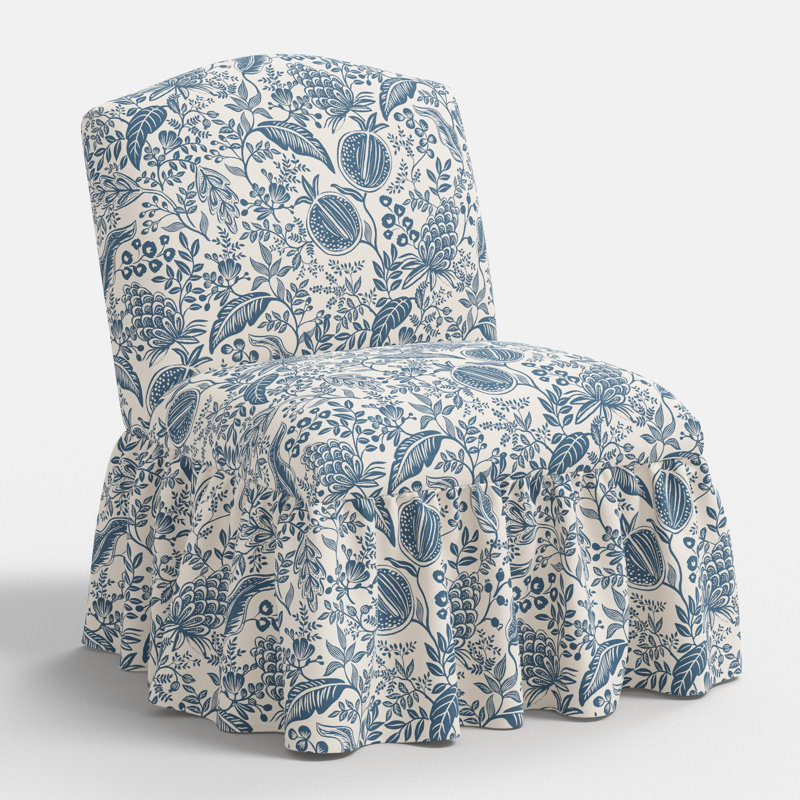Edie Slipper Chair In Pomegranate Blue, Pomegranate Blue