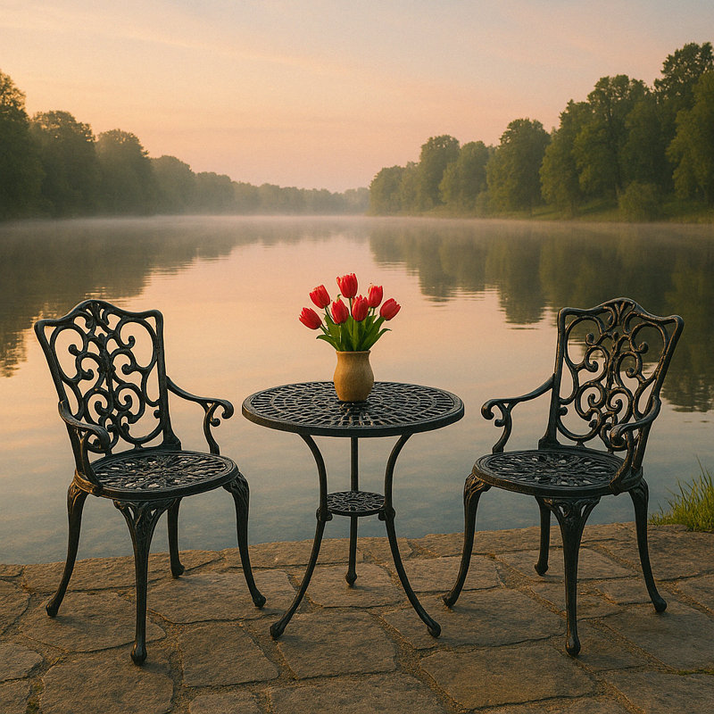 Muskego 2 - Person Patio Dining Set with Round Table