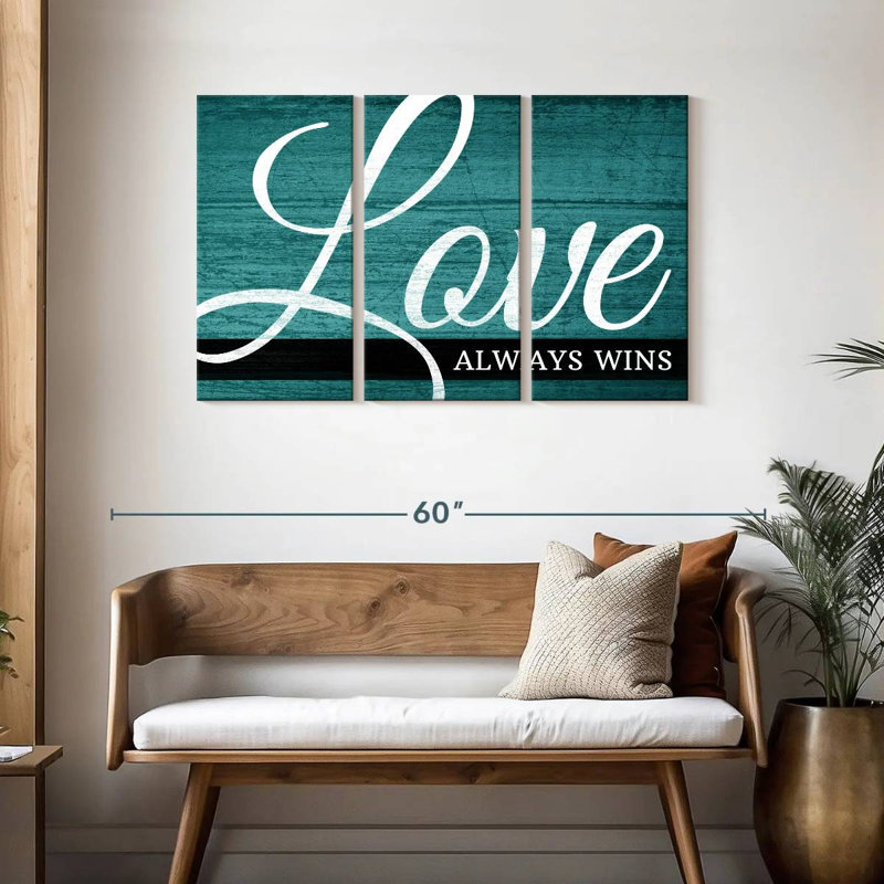 Tergel Love Always Wins II, H 28 po x l 45 po
