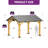 12 pi. L 10 pi. D Pavillon de jardin en bois massif