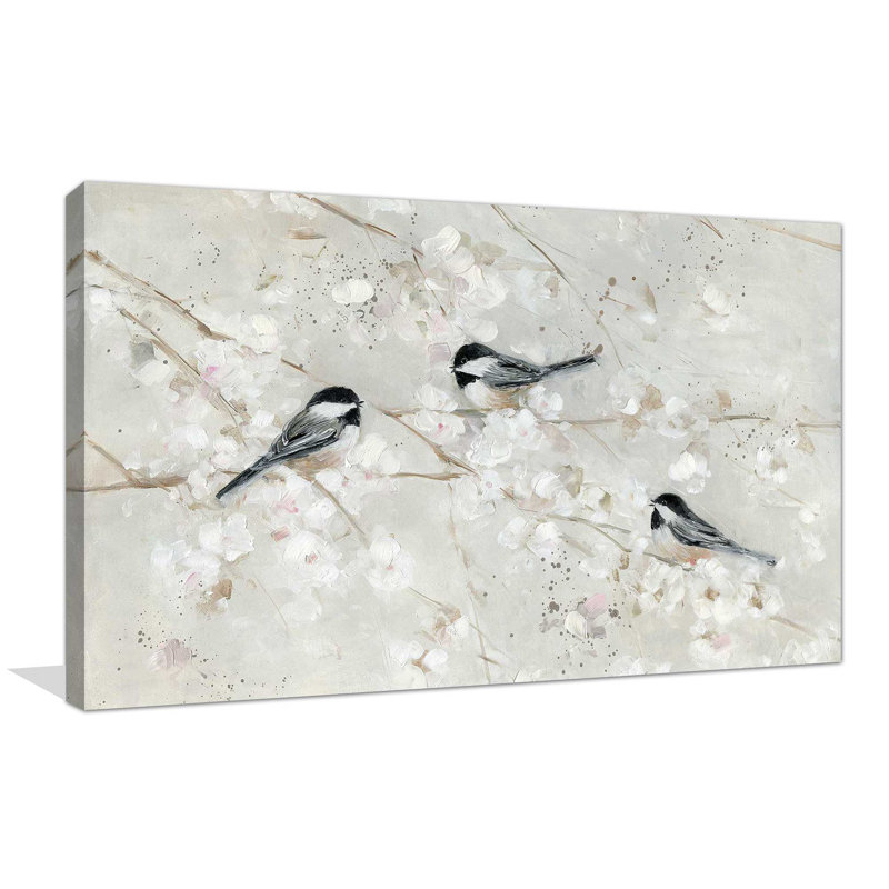 Nature's Confetti II par - Peinture, Toile tendue, H 28 po x l 48 po x P 1,5 po