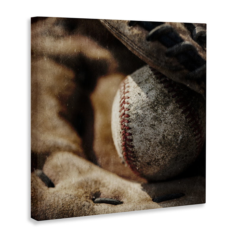 Toile de baseball Be The Ball, conception de Kim Allen, H 17 po x l 17 po