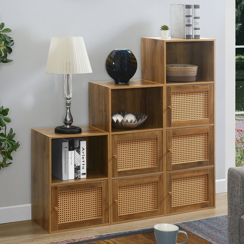 Buffet décoratif H 35,25 po x l 16,5 po Renita, Brun / orge beige