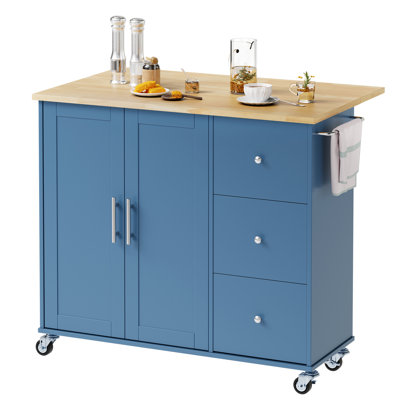 Arnola 39.7" W Kitchen Island Cart