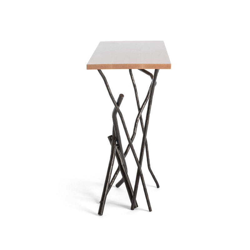 Brindille 46" Console Table, Natural, Dark Smoke
