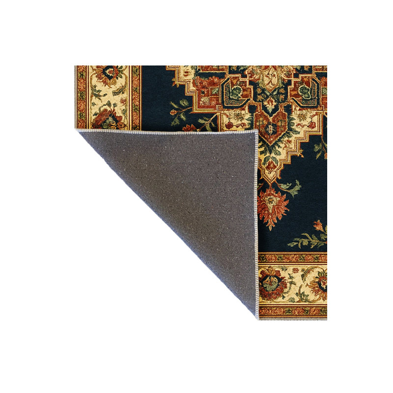 Tapis blanc tissé à motif lavable Mosso, 4'7" x 6'7"
