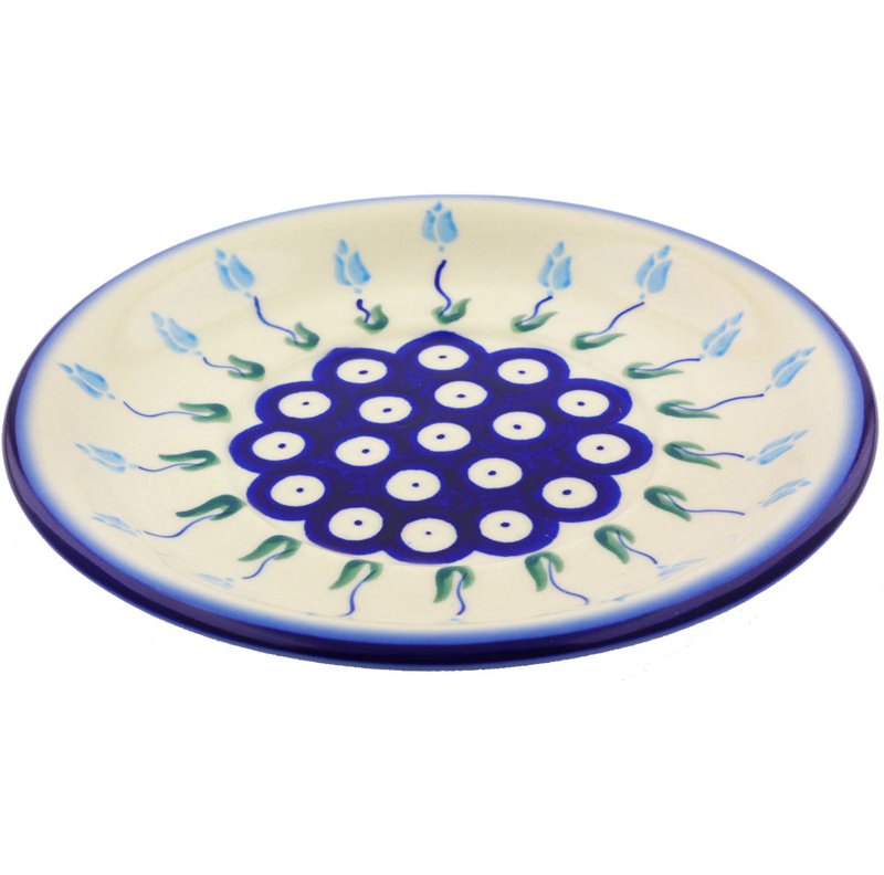 Soucoupe à 6 po floral peacock