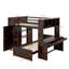 Lit mezzanine double au-dessus de simple avec tiroirs Eleonora Kids-421664607