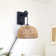 Rattan Plug-in Adjustable Height Sconce no Bulb Included