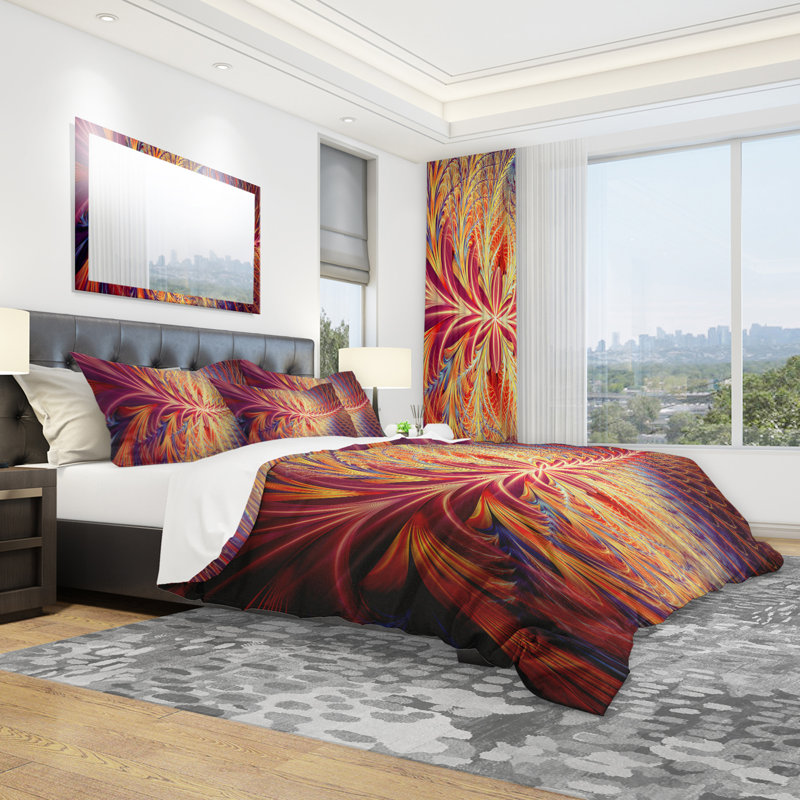 In Sync - Ensemble de housse de couette abstrait - Microfibre de polyester