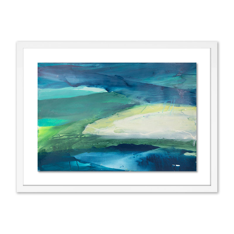 Ocean Water IV Print by Kim Whiteside, 18" H x 24" W x 1.5" D, White