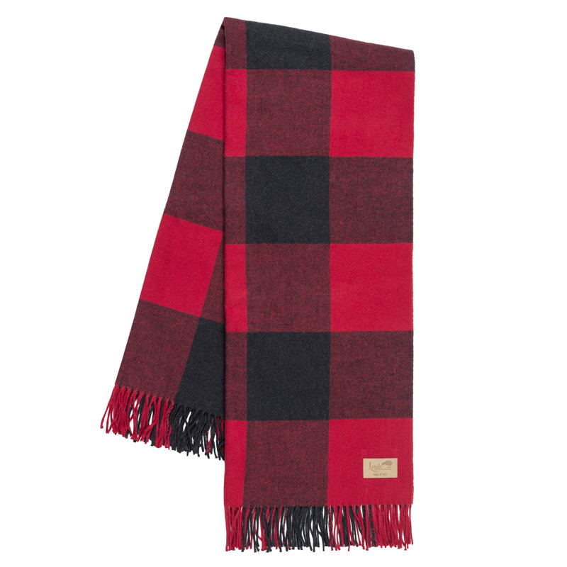 Buffalo Check Throws, Red/Graphite