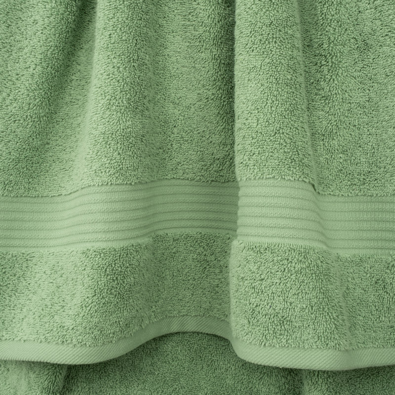 Ensemble de serviettes de bain 100% coton turque 4 pièces, serviettes de bain douces et absorbantes, Vert sauge