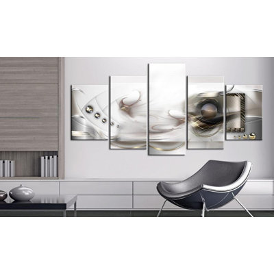 Perle brumeuse sur toile, 5 pièces
