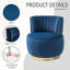 Fauteuil rond confortable, pivotant à 360 °, base, hôtel, dossier enveloppant, dossier