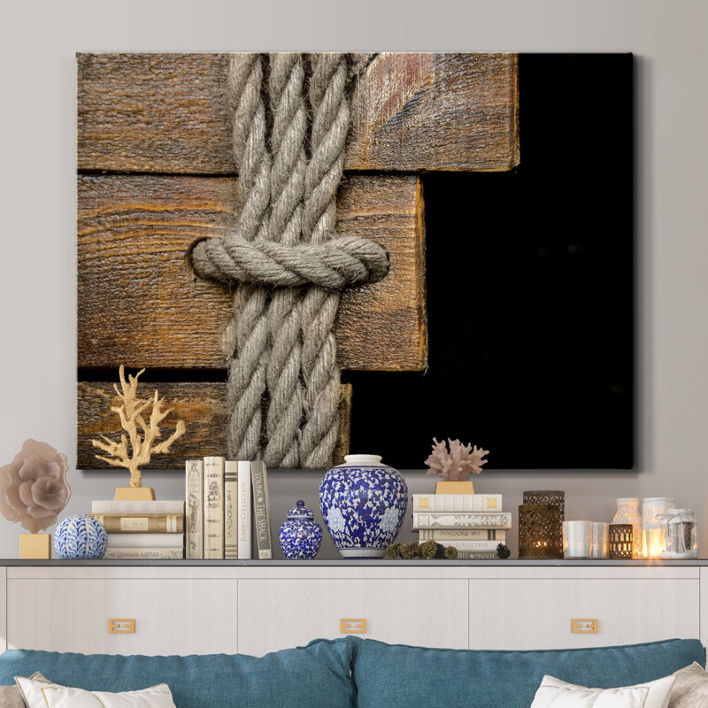 Cordage I, reproduction d’art sur toile tendue, H 12 po x l 8 po x P 1 po