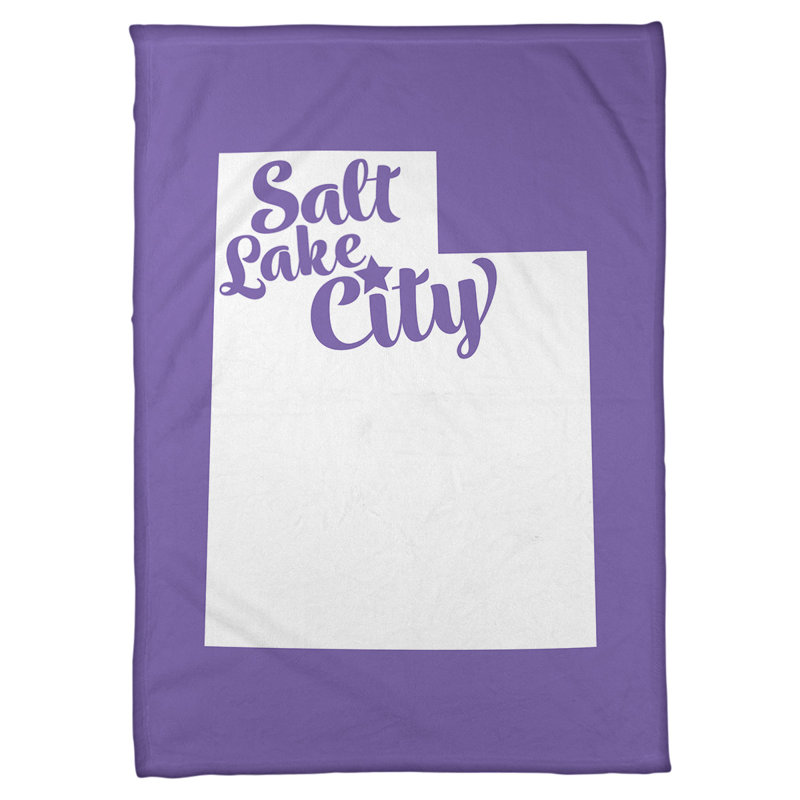 Jeté polaire en utah sel lake city, l 62,5 po x L 82,5 po, Mauve