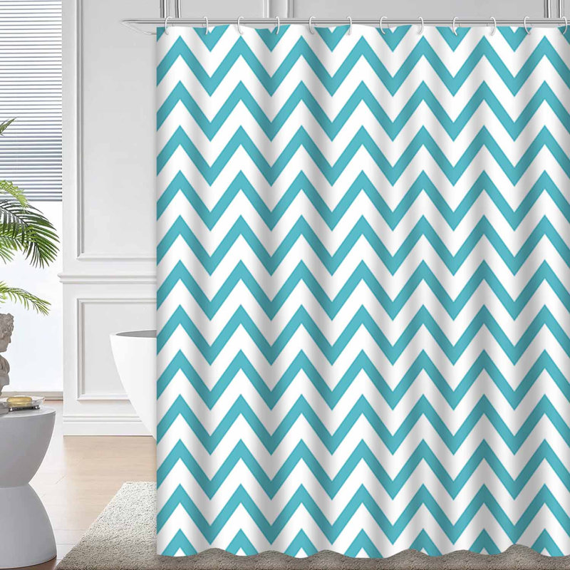 Rideau de douche Wavy Lines, L 72 po x l 78 po
