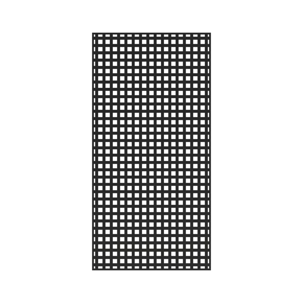 96" H x 48" W Vinyl Square Privacy Lattice Panel Barrette Outdoor Living 