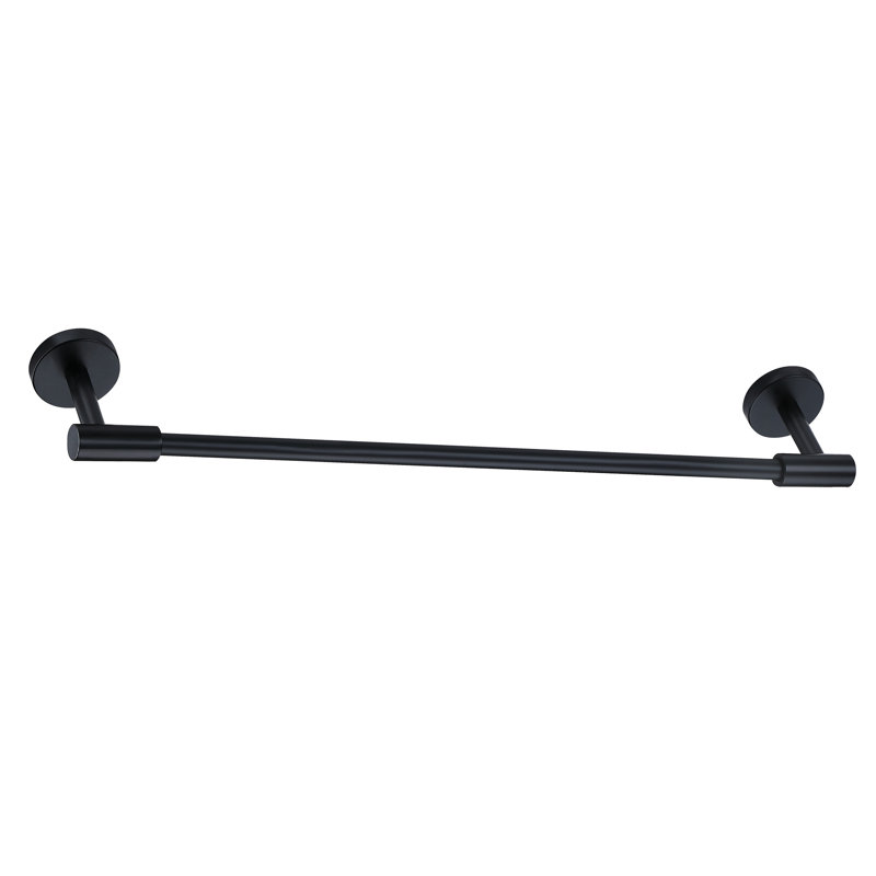 5 Piece Bathroom Accessories Set, Wall Mount Aluminium and Stainless Bathroom Hardware,, Matte Black