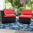 51'' Wide Wicker Patio Sofa with Cushions-1960909035