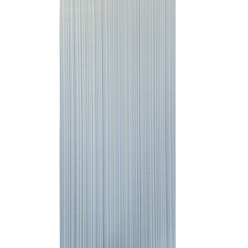 Papier peint moderne avec lignes verticales grises et dorées métalliques bleues 3D