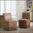 Versatile Swivel Upholstered Dining Chairs with Casters and Storage, Suitable for Multiple Rooms and Various Activities-79406541