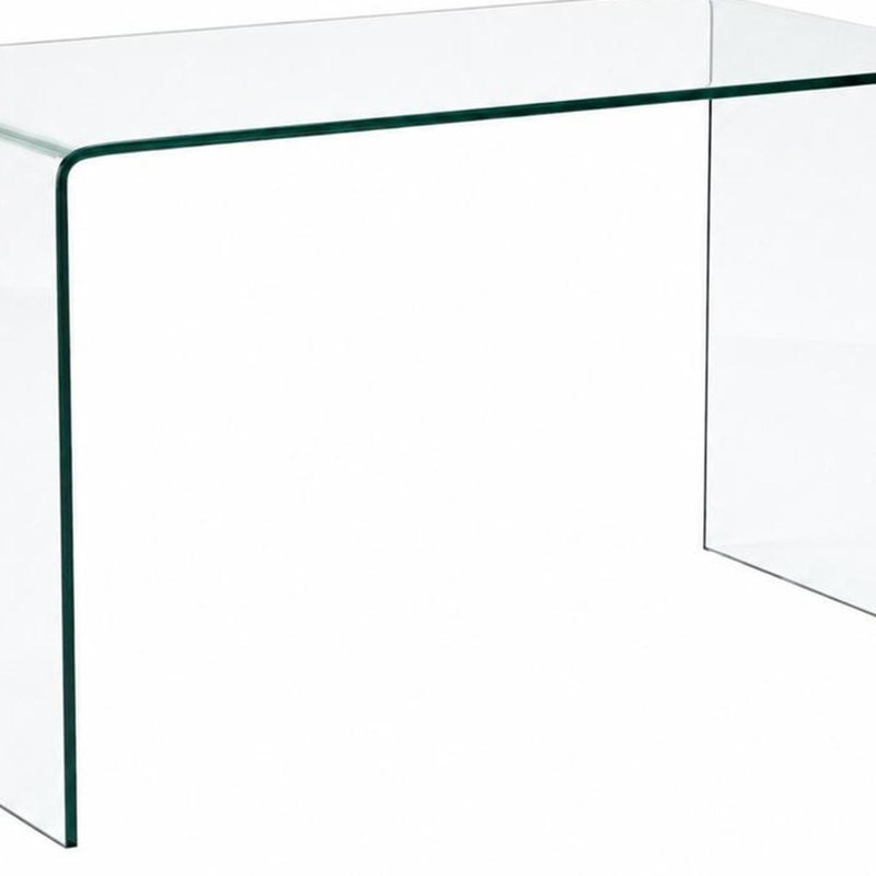 Bureau d'ordinateur 50 "en verre transparent