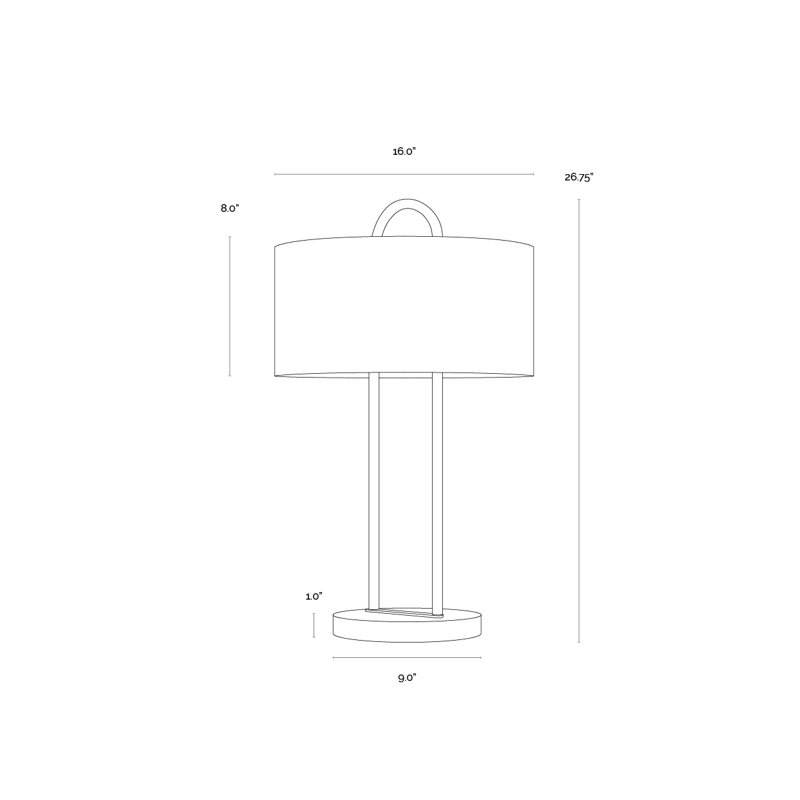 Kezna Table Lamp, Black