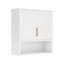 Armoire murale blanche 3 niveaux 2 portes-124753996