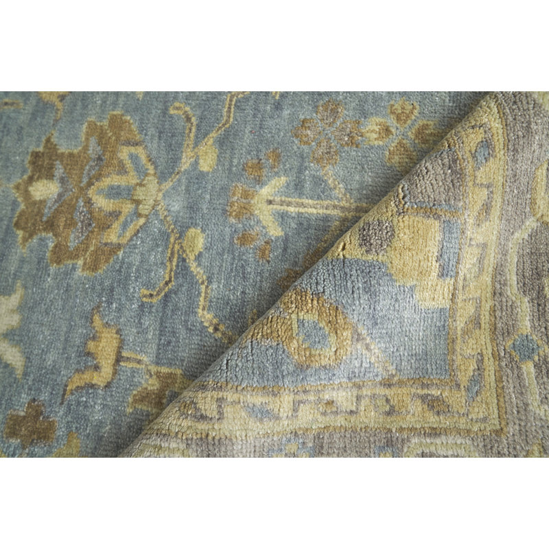 Antique Weave Oushak Wool Oriental Area Rug, Rectangle 14'6" x 18'