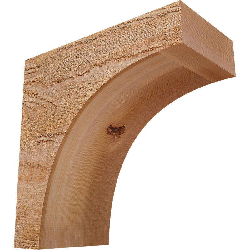 Huntington Corbel, H 12 po x l 6 po x P 12 po, Sciage brut, Cèdre rouge