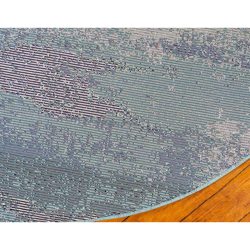 Meadow Abstract Indoor Rug, Round 6'