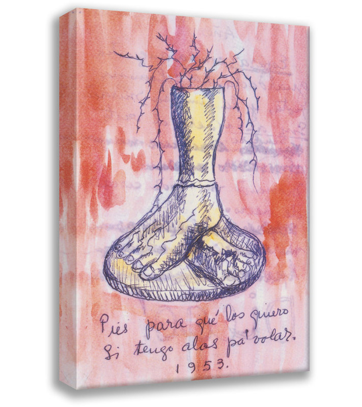 Toile tendue Frida's Diary par Frida Kahlo, H 24 po x l 17 po