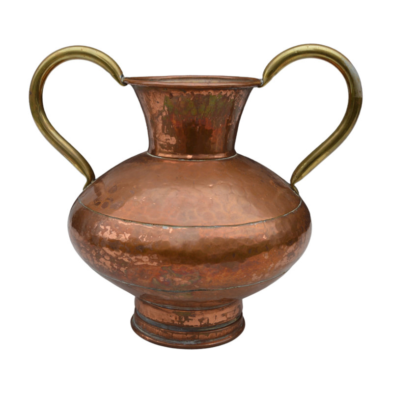 Handcrafted Copper and Brass Table Vase