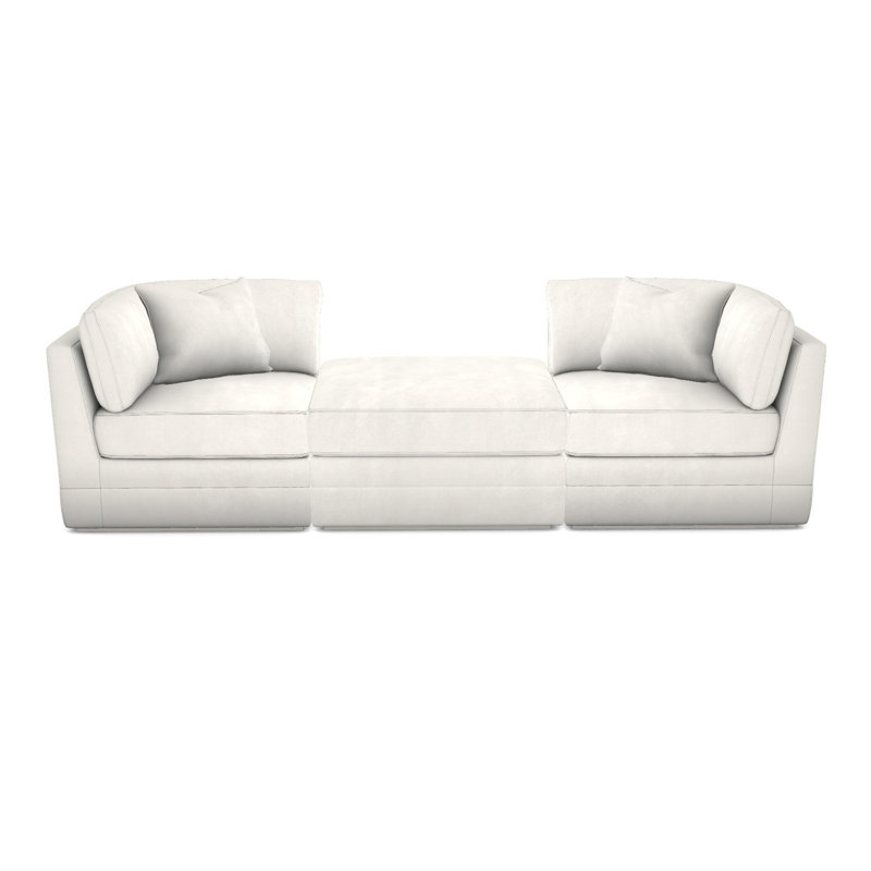 3-Piece Boyden Curved Corner Sectional, Wrenn, Tommy Flax Crypton®