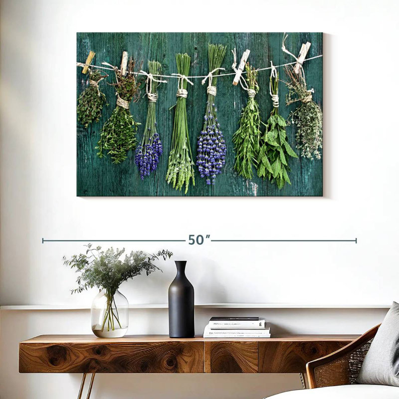 Harnek Dried Herbs On Wood, 26" H x 39" W