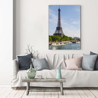 Wooden Background - Wrapped Canvas Print