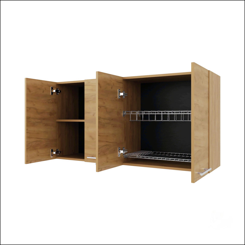 Armoire murale en chêne naturel