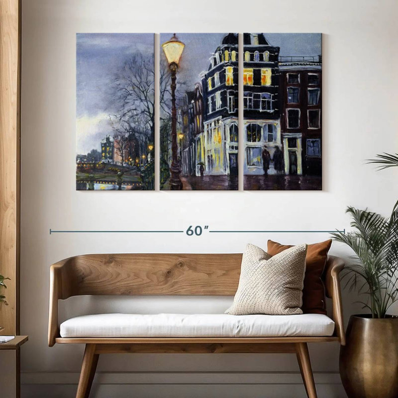 Sirci au crépuscule, Amsterdam, H 32 po x l 50 po