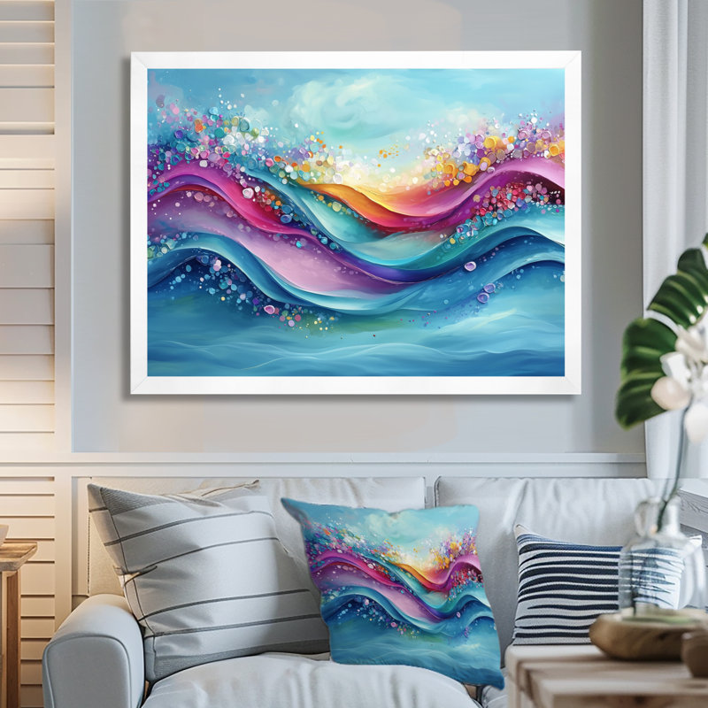 Linehan - Coastal Wall Art, H 24 po x l 32 po, Cadre de photo unique, Blanc