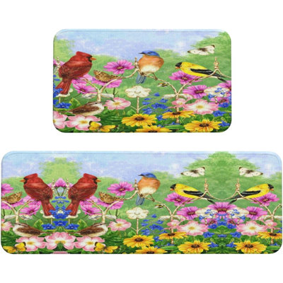 Ensemble de tapis de cuisine 2 pièces Spring Summer