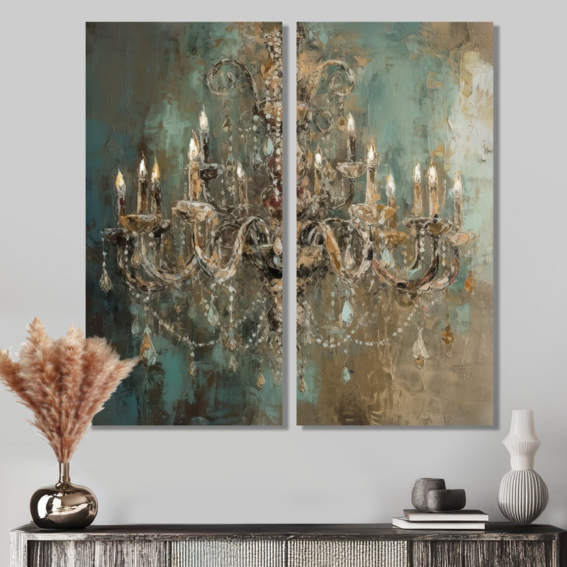 Grand chandelier «Vitrine III», 20" H x 24" W, Wrapped Canvas, Does Not Apply