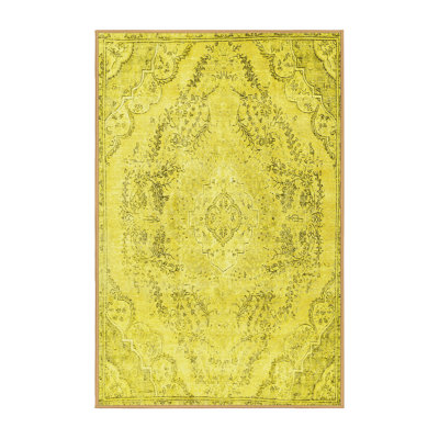 Washable Floral Indoor Rug