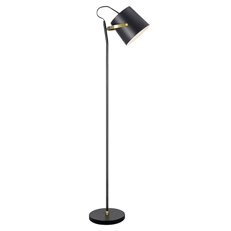 #42001-54-1, Floor Lamp,57-1/8"H,E26 Socket,Bulb Not Included, Matte Black, Matte Black