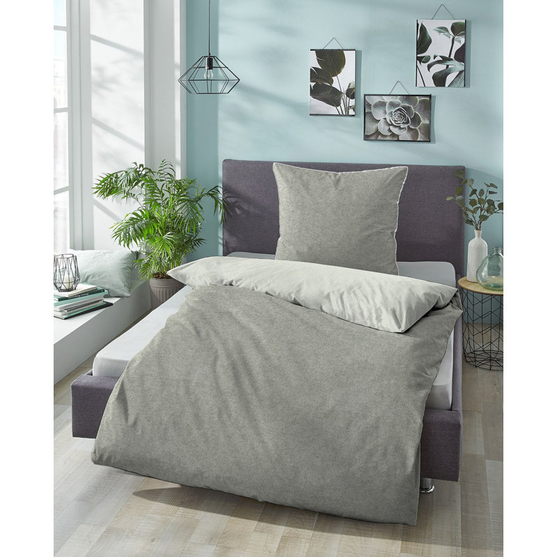 Bed Linen, 155 x 220 cm - 1 Pillowcase (80 x 80 cm), Blackberry
