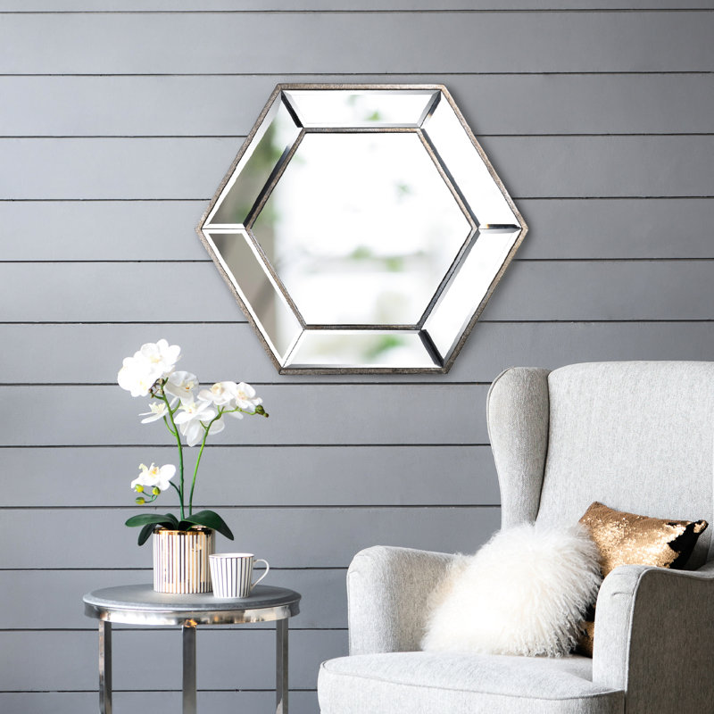 Miroir mural Hexagon, 18 po x 20 po