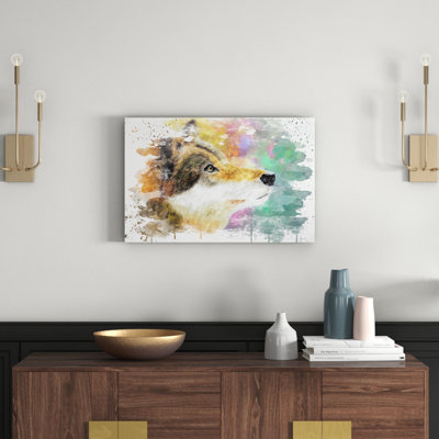 Abstract Wolf Art - Wall Art