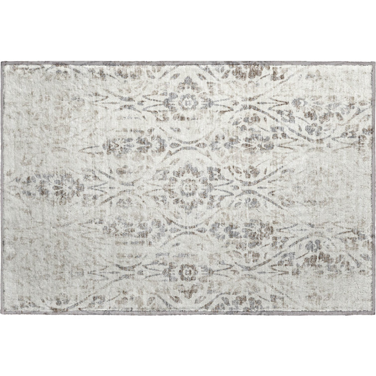 Premium Machine Washable Prisco Ivory Rug